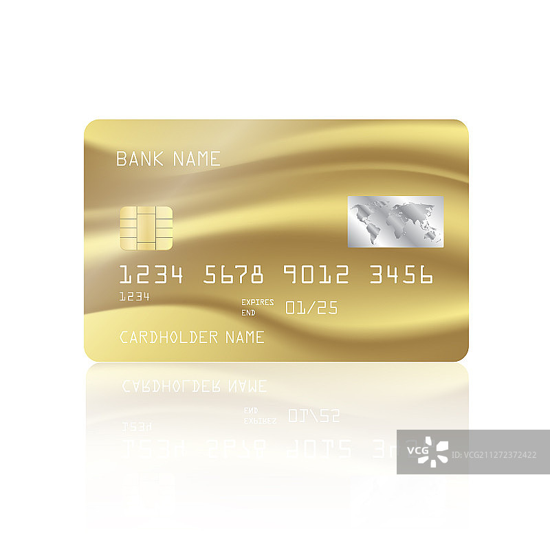 带抽象彩色网格的信用卡图片素材