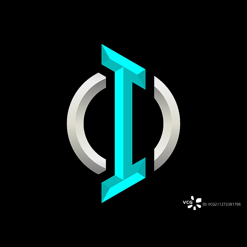 字母I游戏电竞logo设计图片素材
