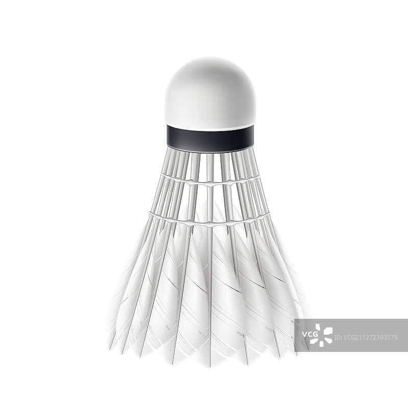 白色羽毛球3D模型图片素材