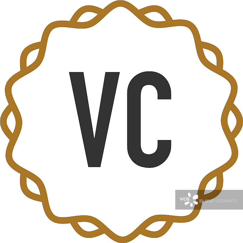 VC字母优雅创意Logo图片素材