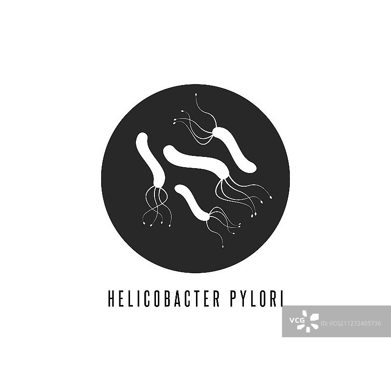 幽门螺杆菌标志胃细菌图片素材
