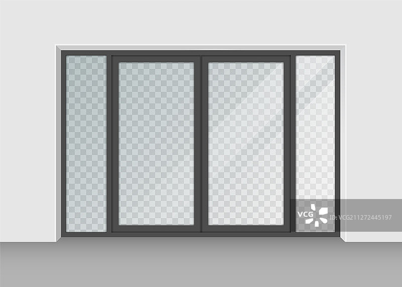 透明玻璃门图片素材