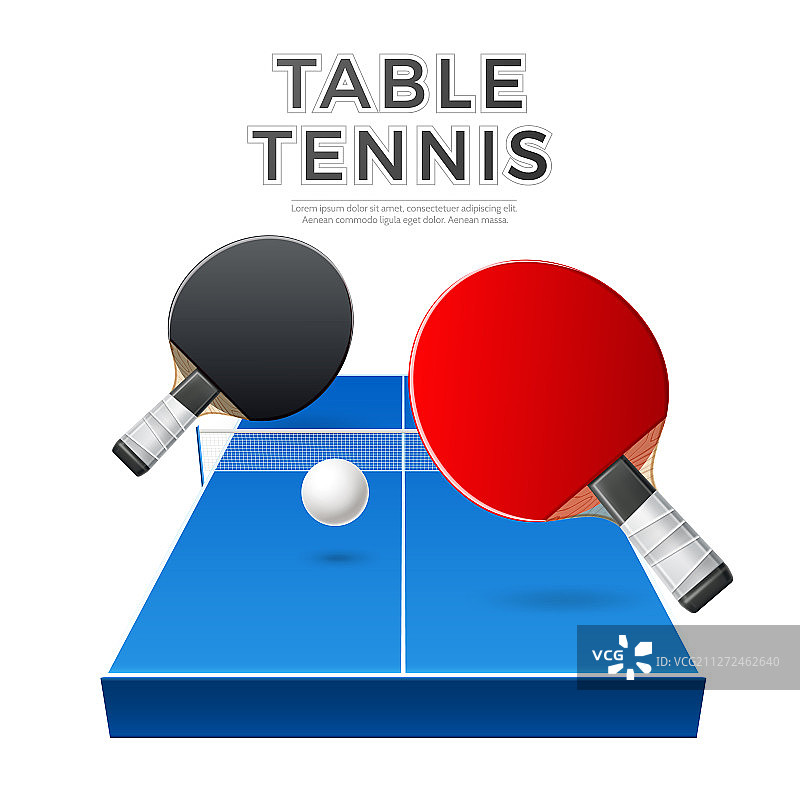 乒乓球拍图片素材