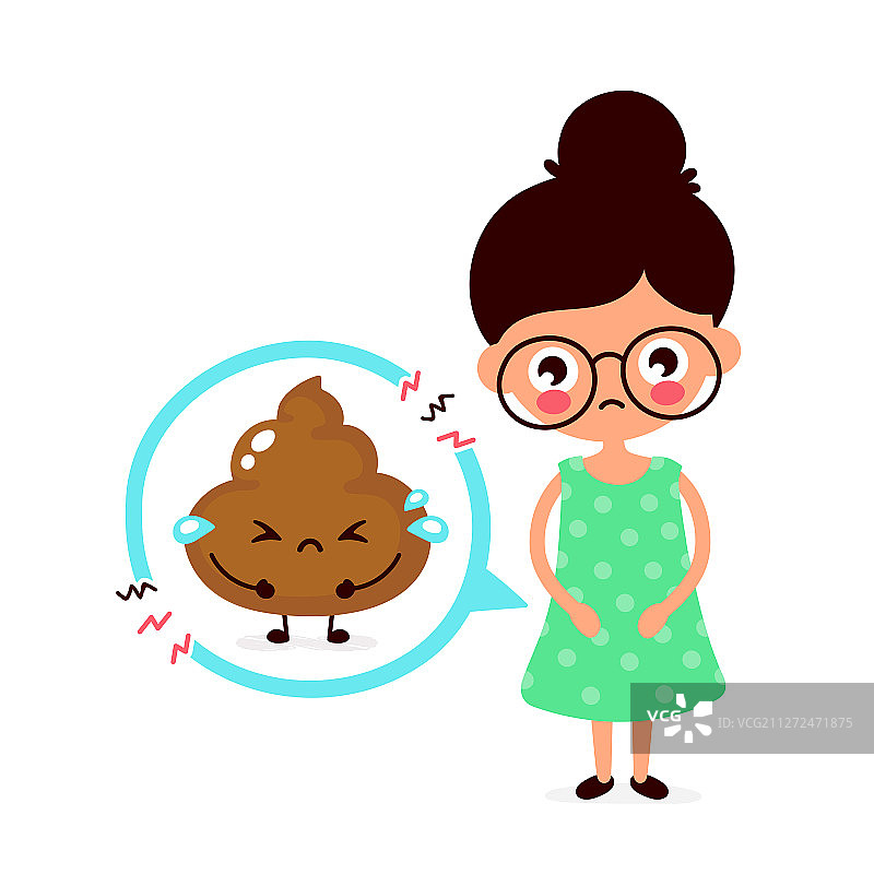 有排便问题的悲伤年轻人图片素材