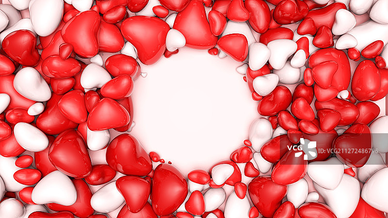 3D爱心背景图片素材