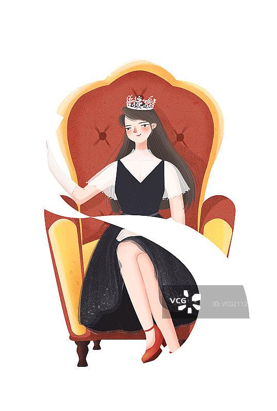 坐在椅子上的女生图片素材