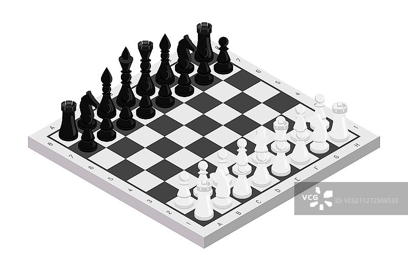 2.5D国际象棋人像图片素材