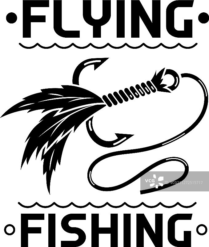 飞行钓鱼logo简约风格图片素材