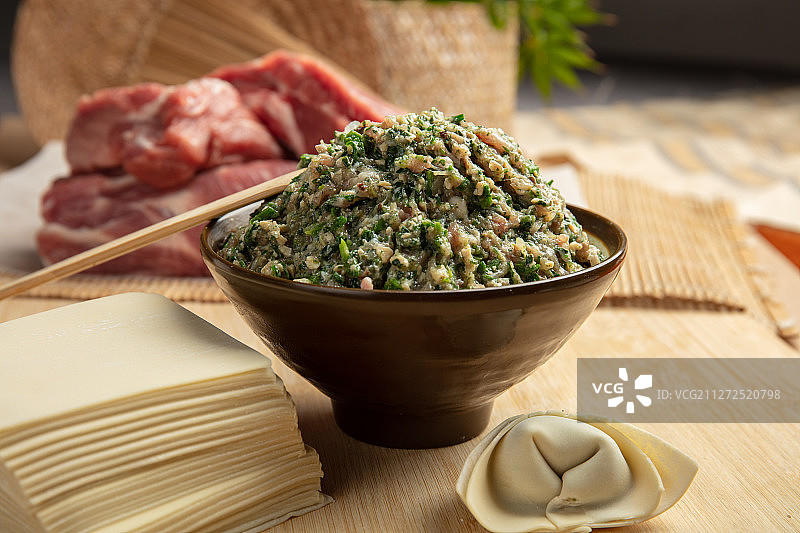 杭帮菜苏式馄饨图片素材