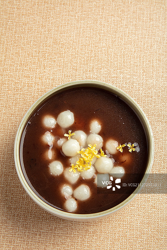 桂花豆沙小圆子图片素材