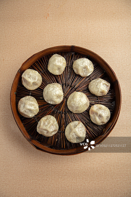 杭帮菜苏式小笼汤包图片素材