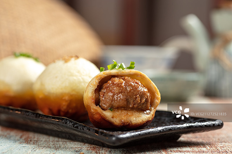 杭帮菜苏式小笼生煎包图片素材