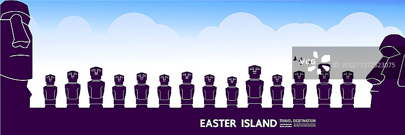 复活节岛旅游目的地风光图片素材