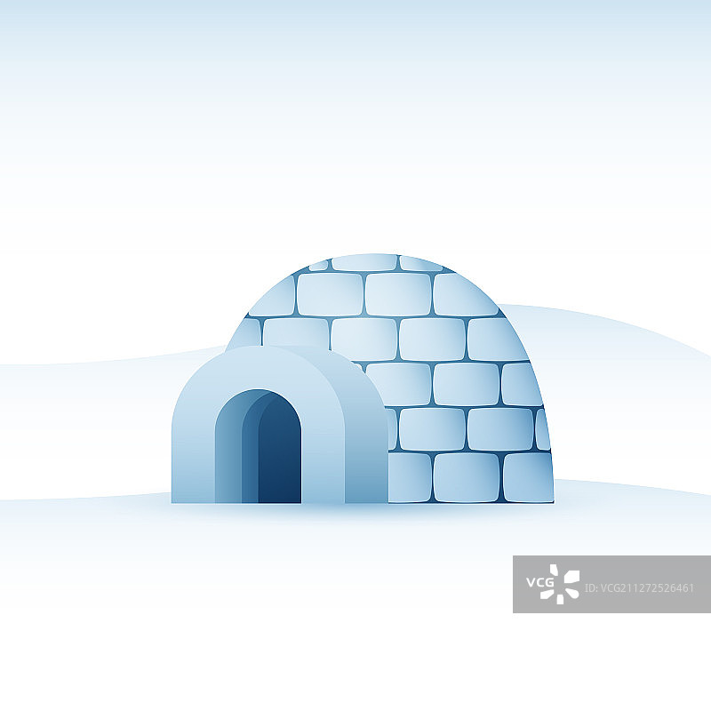 冰块制成的冰冷房屋图片素材