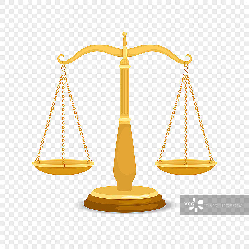 金色金属天平图片素材