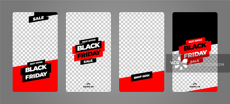 用于社交媒体销售banner的故事模板图片素材