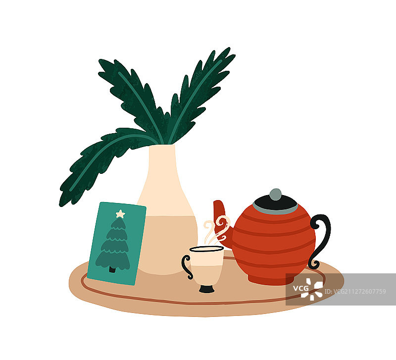 圣诞早餐和茶图片素材