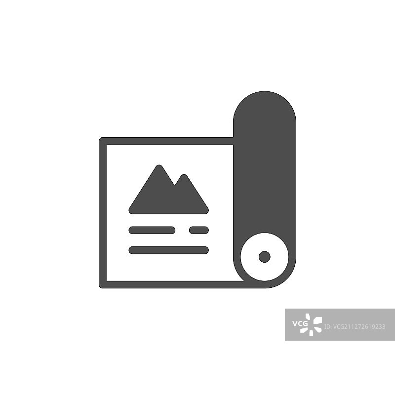 卷轴和图形文档标志图标图片素材
