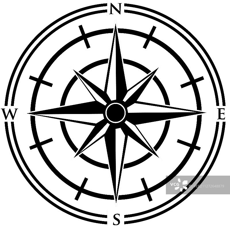 指南针概念Logo设计模板图片素材