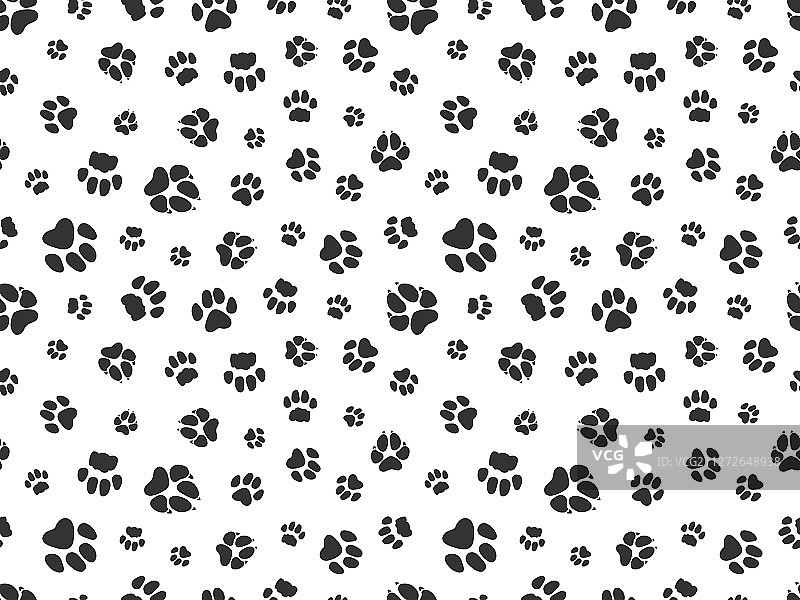 宠物爪印图案动物背景与猫咪图片素材