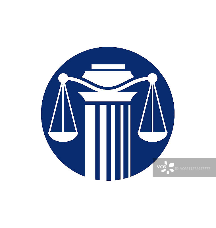 律师事务所柱状标志设计图片素材