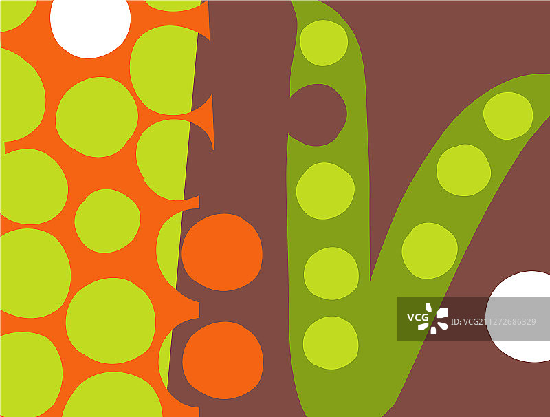 抽象的豌豆荚蔬菜设计图片素材