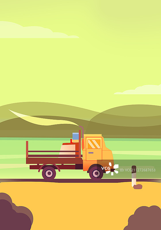 天气插画 微风图片素材