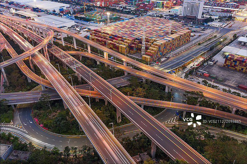 深圳盐田港港口图片素材