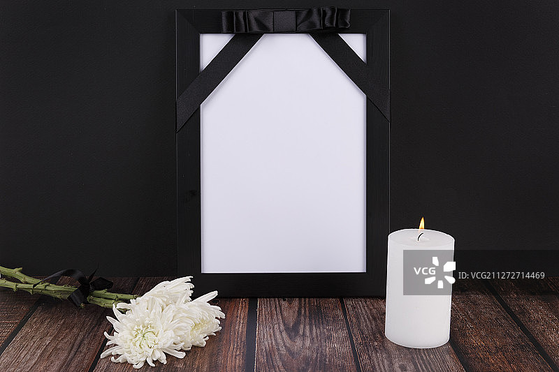 阵亡将士纪念日主题，白色菊花图片素材