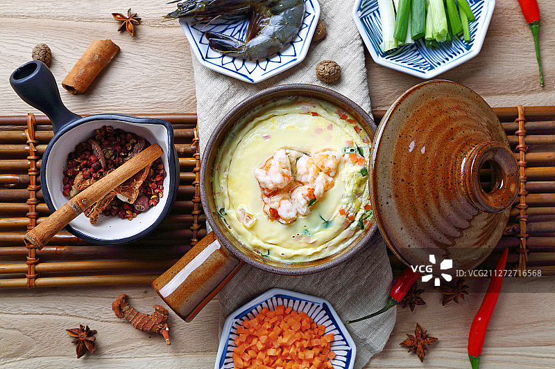 水蒸鸡蛋羹图片素材