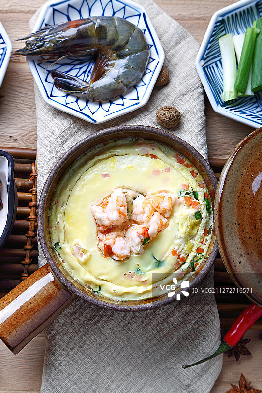 水蒸鸡蛋羹图片素材