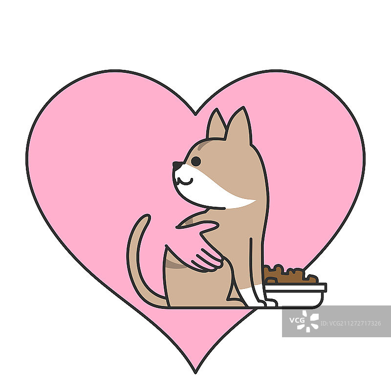 可爱的宠物图标插画 060图片素材