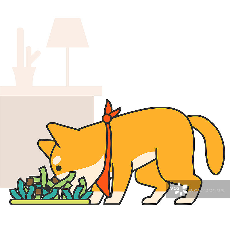 可爱和迷人的动物宠物图标插图026图片素材