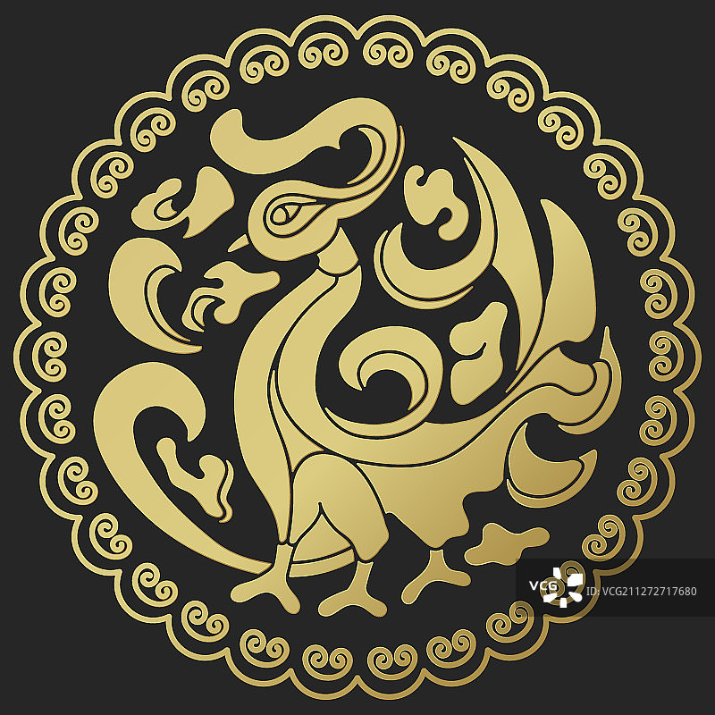 亚洲设计风格韩国传统图案、装饰和符号插画046图片素材