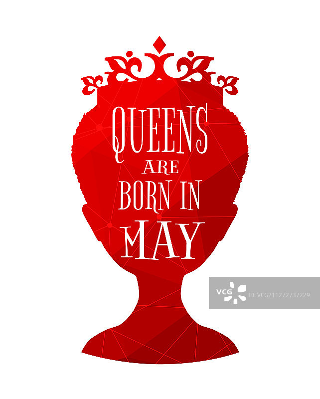 复古女王剪影励志语录图片素材