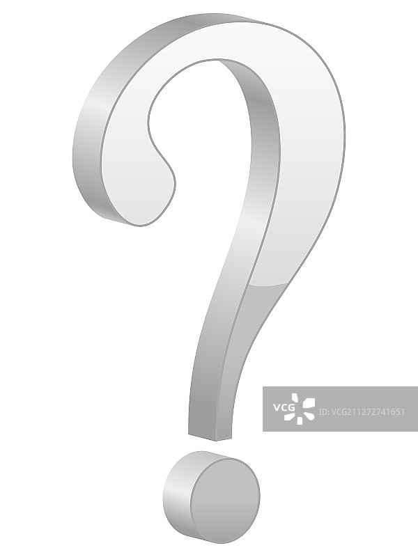 灰色问号图片素材