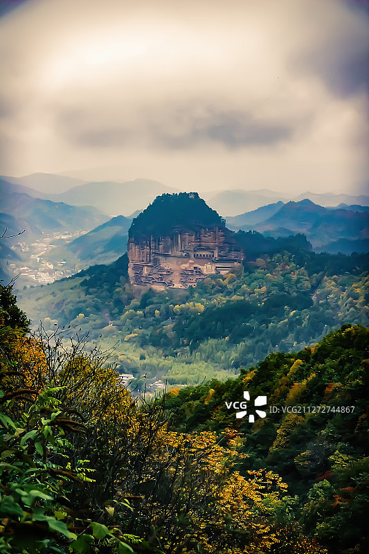 麦积山图片素材