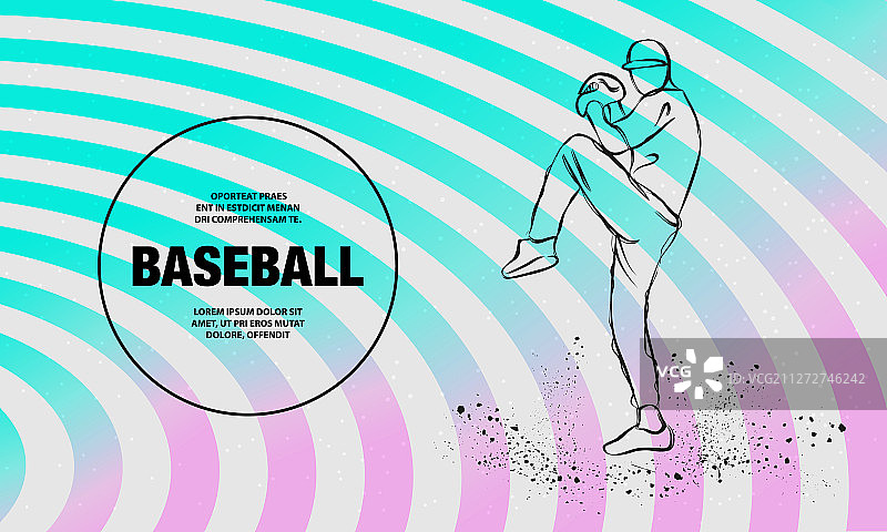 棒球投手准备投球图片素材