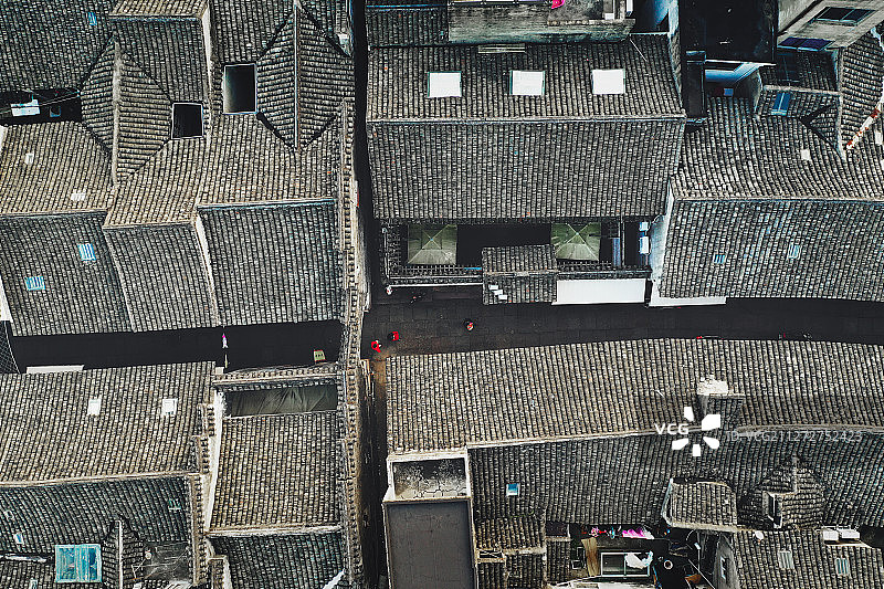 古镇的街道+浙江省宁波市象山县石浦镇图片素材