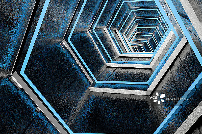 3d渲染科技感时空穿梭图图片素材