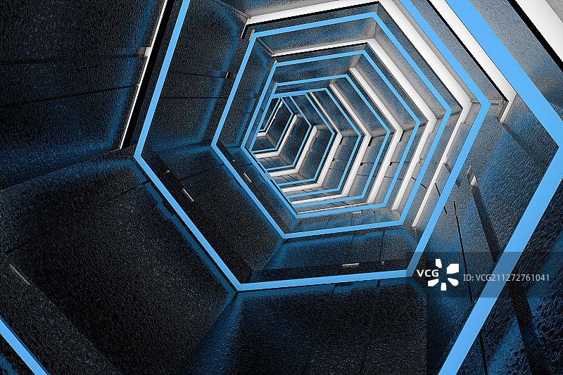 3d渲染科技感时空穿梭图图片素材