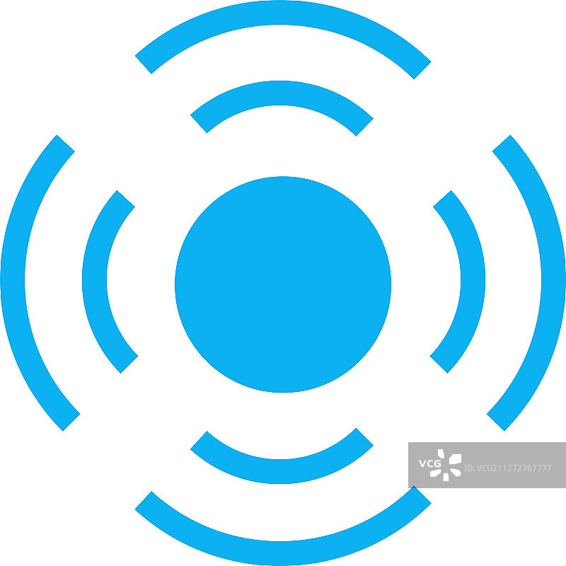 Wi-Fi信号连接声波无线电波Logo图片素材