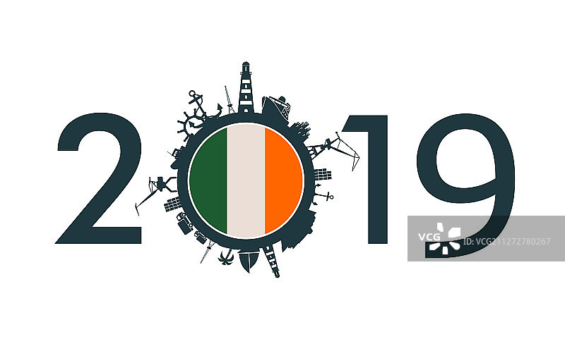 货运港口与2019年数据图片素材