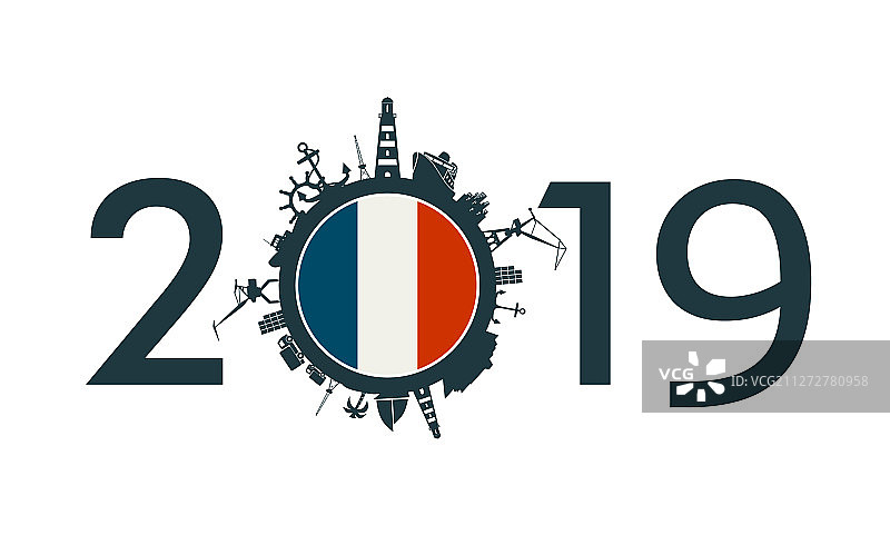 货运港口与2019年数据图片素材