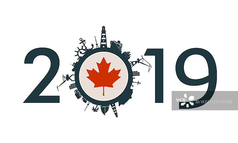 货运港口与2019年数据图片素材