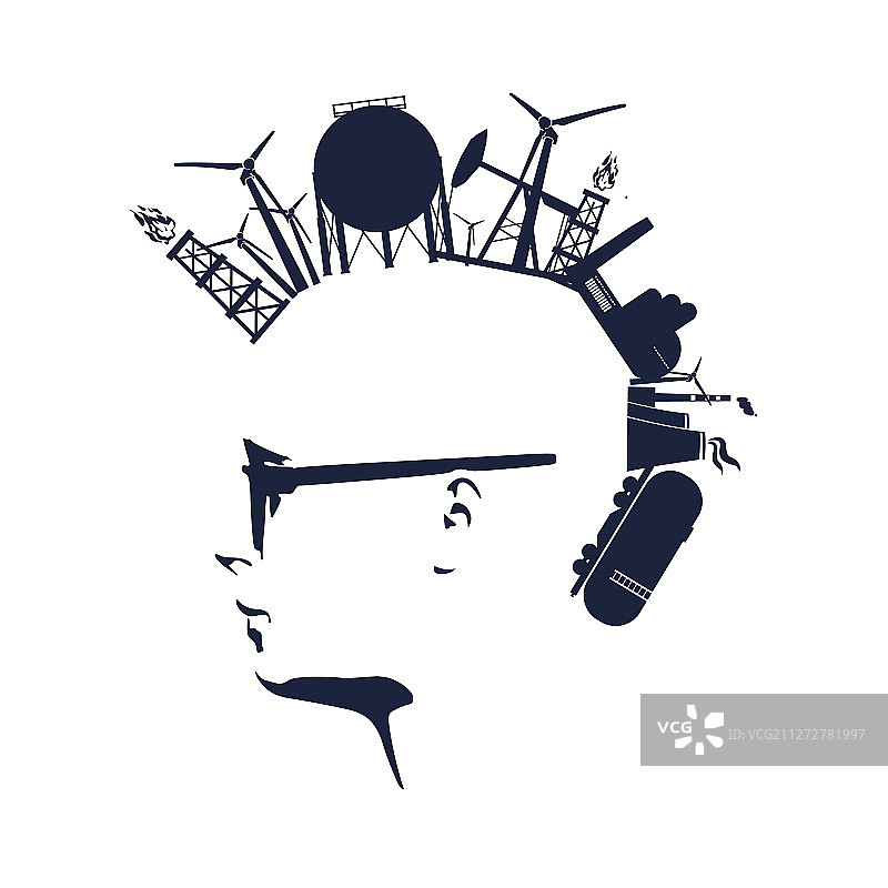 男人头像轮廓图片素材