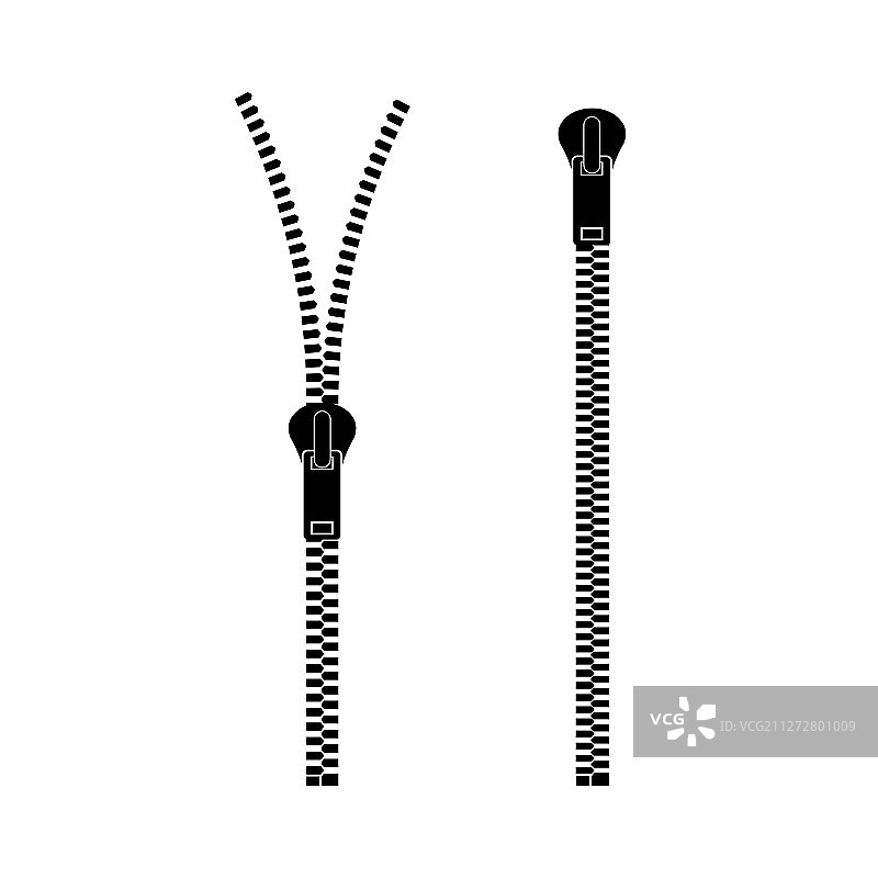 拉链类型套装金属闭合图片素材