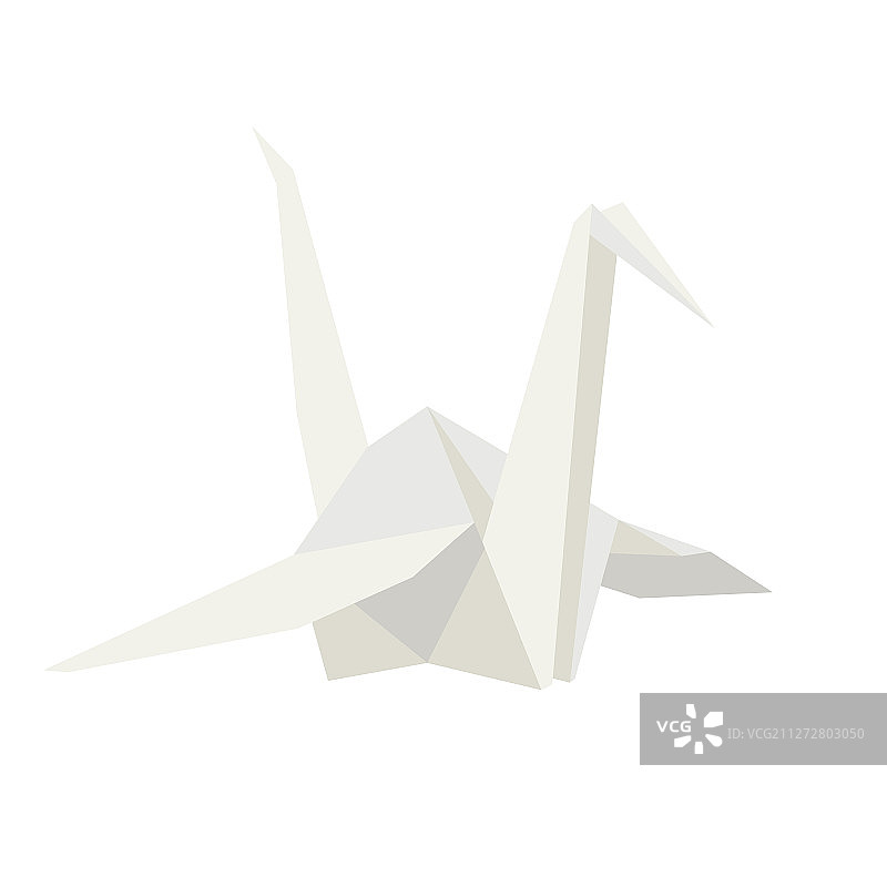 白色纸鹤折纸图片素材