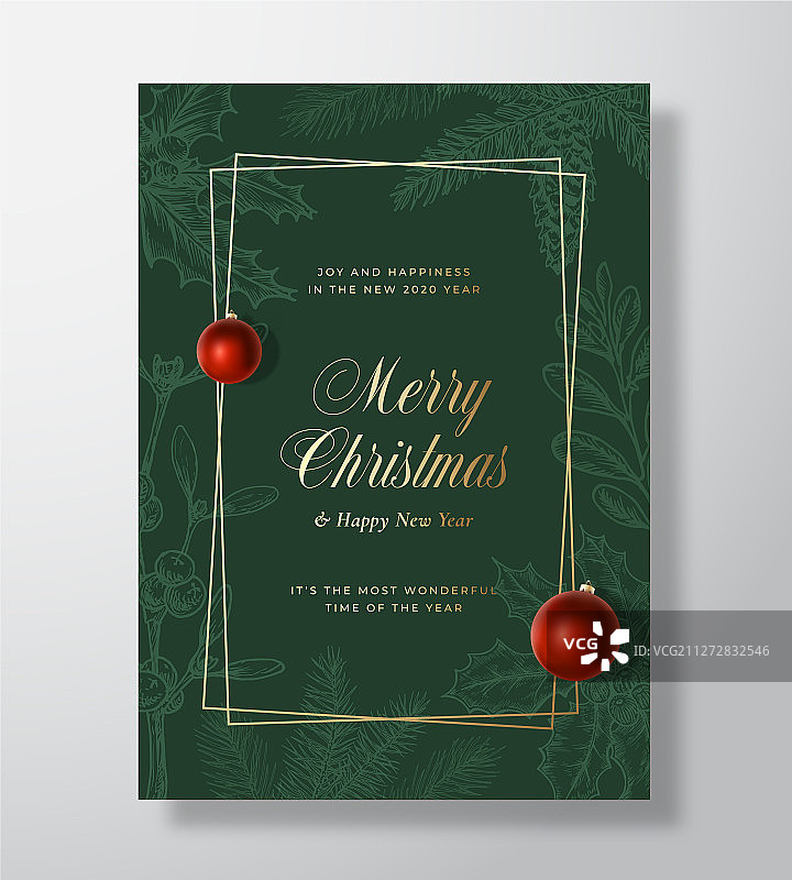 圣诞节抽象贺卡图片素材