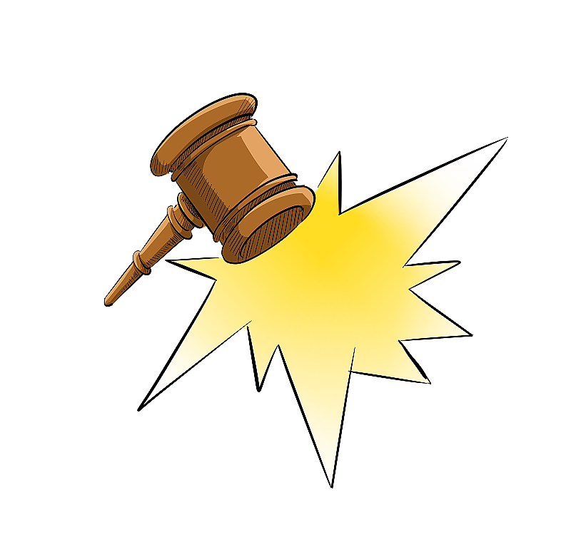 敲击的法槌图片素材